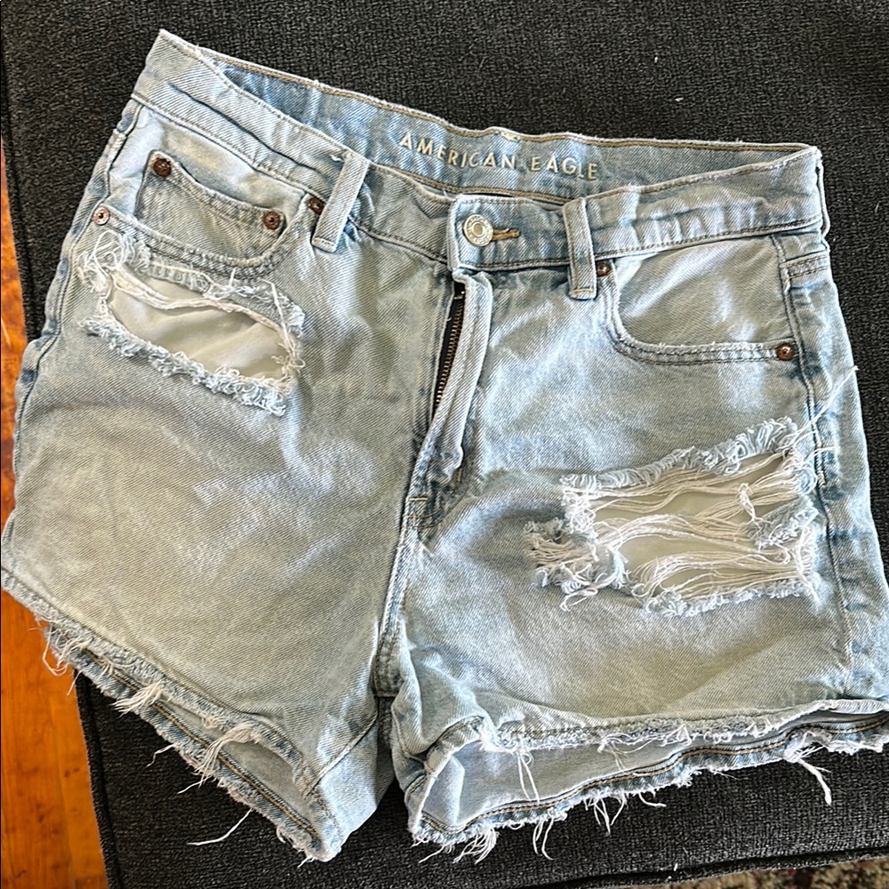 💛 5 for $8 American Eagle Outfitters Blue Jean Shorts Distressed Style